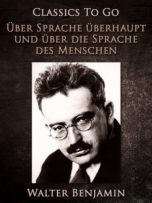 cover image of Über Sprache überhaupt und über die Sprache des Menschen